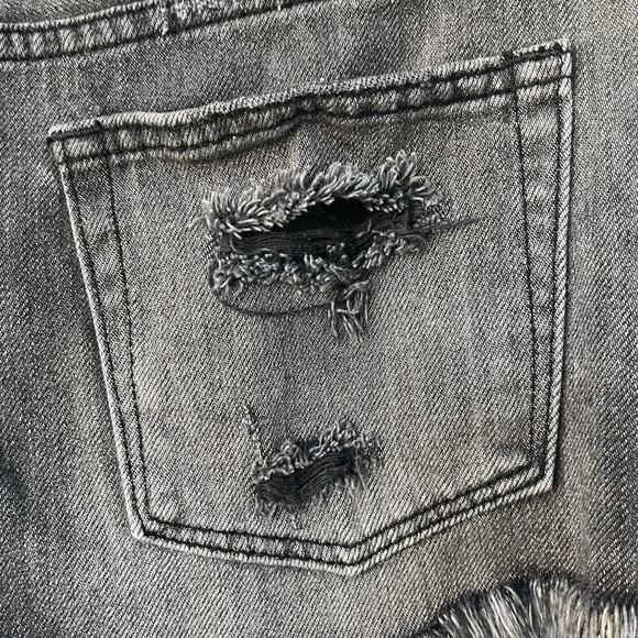 Free People We The Free Black Button Fly Denim Shorts Size 27 - Picture 7 of 11